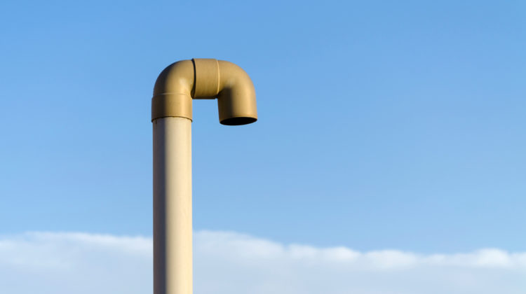 rooftop plumbing vent pipe